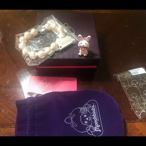 Monchhichi bracelet with cute rabbit